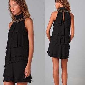 Elizabeth and James Crinkle Chiffon Alberta Dress